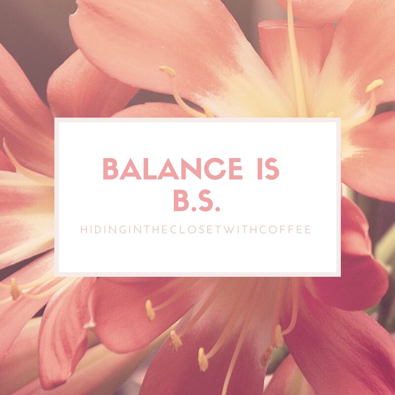 BaLANCE IS B.S.